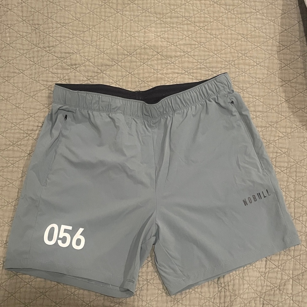 NOBULL Men's Athletic Shorts in Light Gray